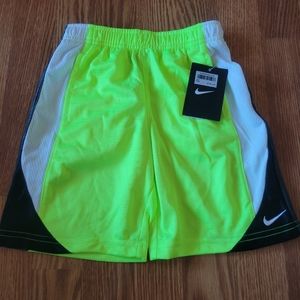 Nike Shorts Boys Size 4 Volt Neon Yellow NWT